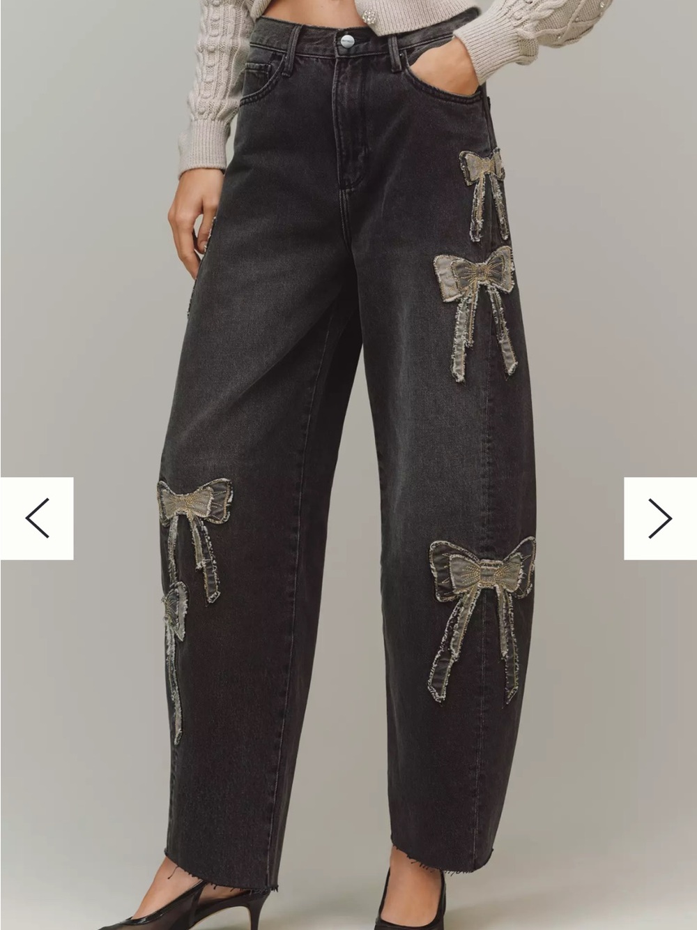 Driftwood Parker High-Rise Barrel Jeans Sz 28 | Driftwood Bow Jeans NWT -